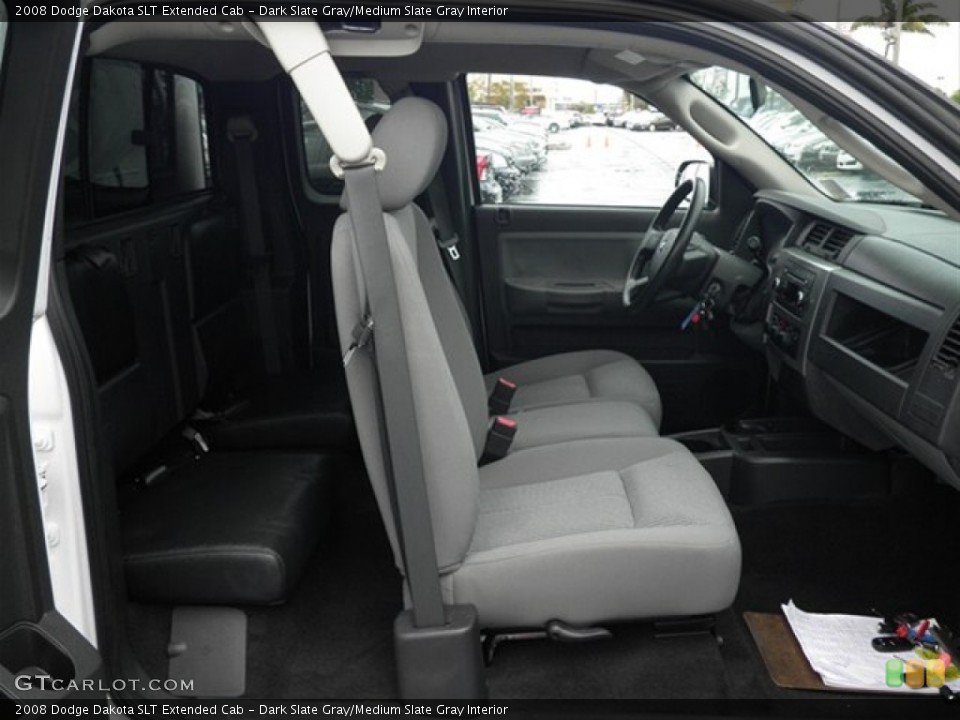 Dark Slate Gray/Medium Slate Gray Interior Photo for the 2008 Dodge Dakota SLT Extended Cab #62615795