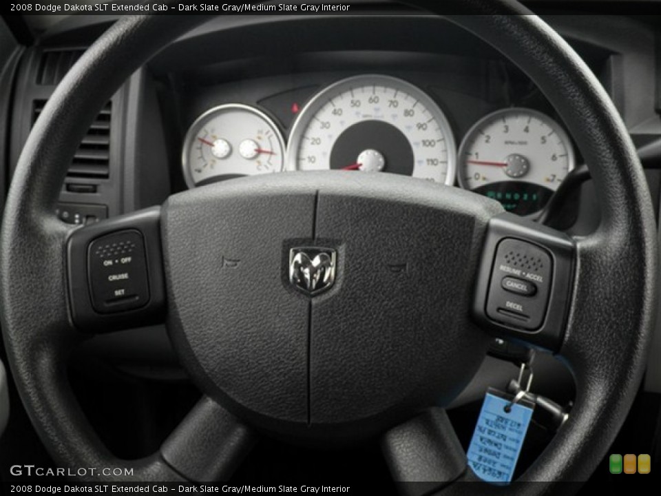 Dark Slate Gray/Medium Slate Gray Interior Steering Wheel for the 2008 Dodge Dakota SLT Extended Cab #62615831