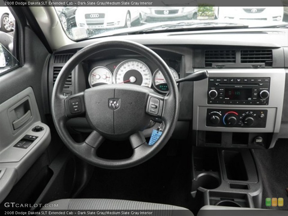 Dark Slate Gray/Medium Slate Gray Interior Dashboard for the 2008 Dodge Dakota SLT Extended Cab #62615852