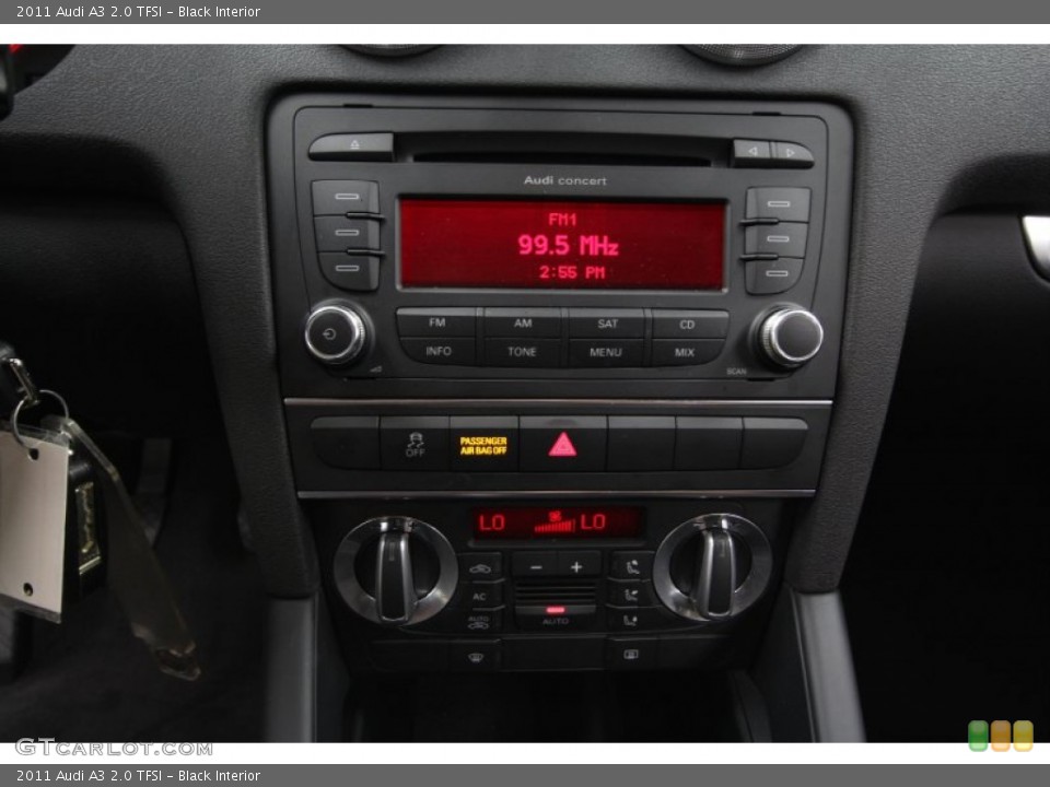 Black Interior Controls for the 2011 Audi A3 2.0 TFSI #62616161
