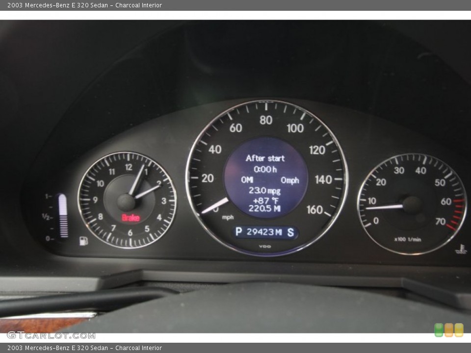 Charcoal Interior Gauges for the 2003 Mercedes-Benz E 320 Sedan #62618591