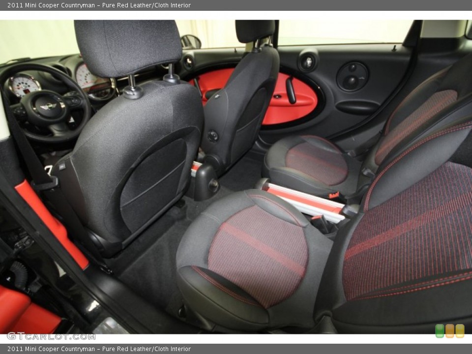 Pure Red Leather/Cloth Interior Photo for the 2011 Mini Cooper Countryman #62619272