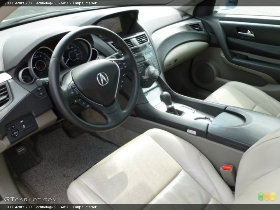 Taupe Interior Prime Interior for the 2011 Acura ZDX Technology SH-AWD #62621903