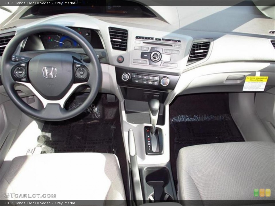 Gray Interior Dashboard for the 2012 Honda Civic LX Sedan #62623973