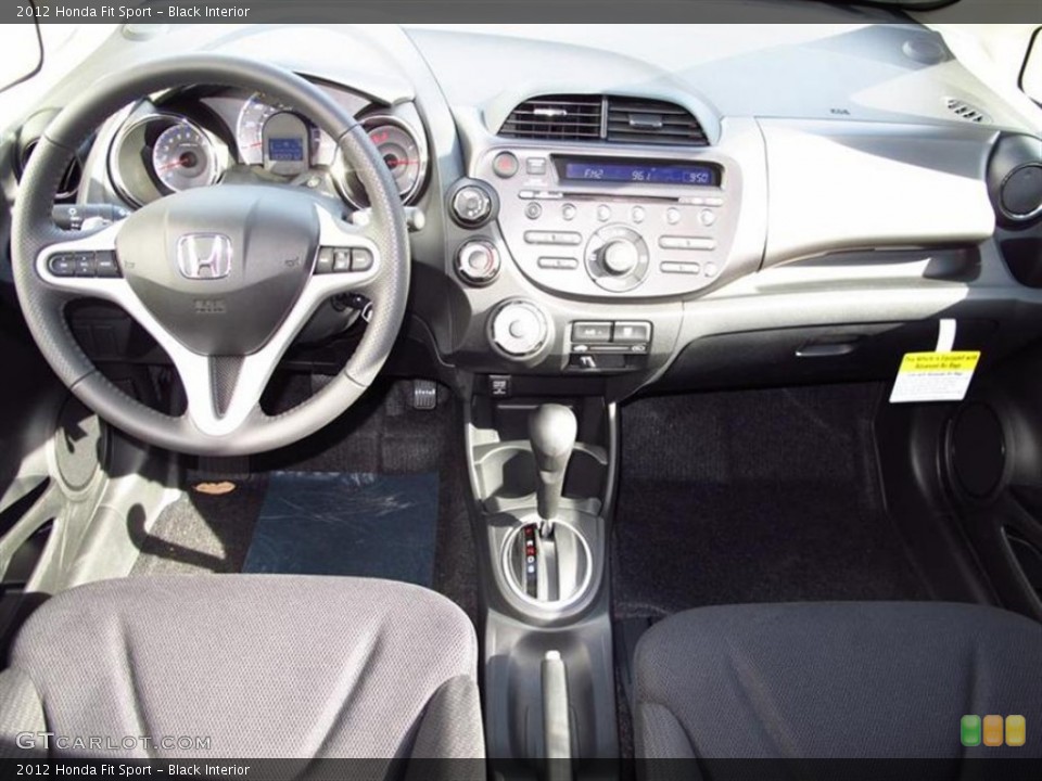 Black Interior Dashboard for the 2012 Honda Fit Sport #62624237