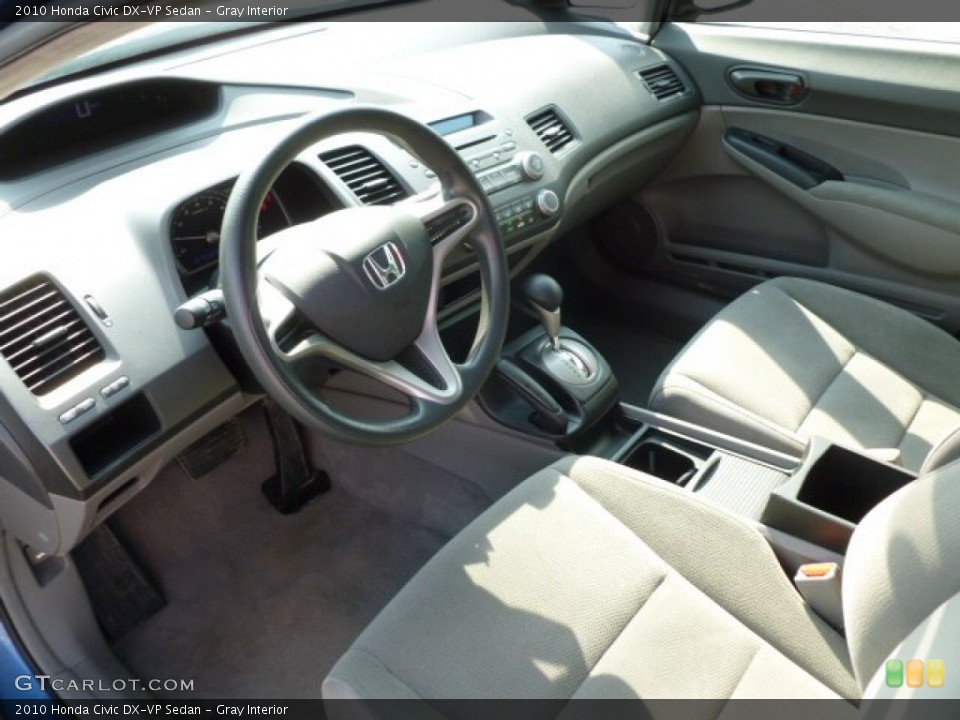 Gray Interior Prime Interior for the 2010 Honda Civic DX-VP Sedan #62624783