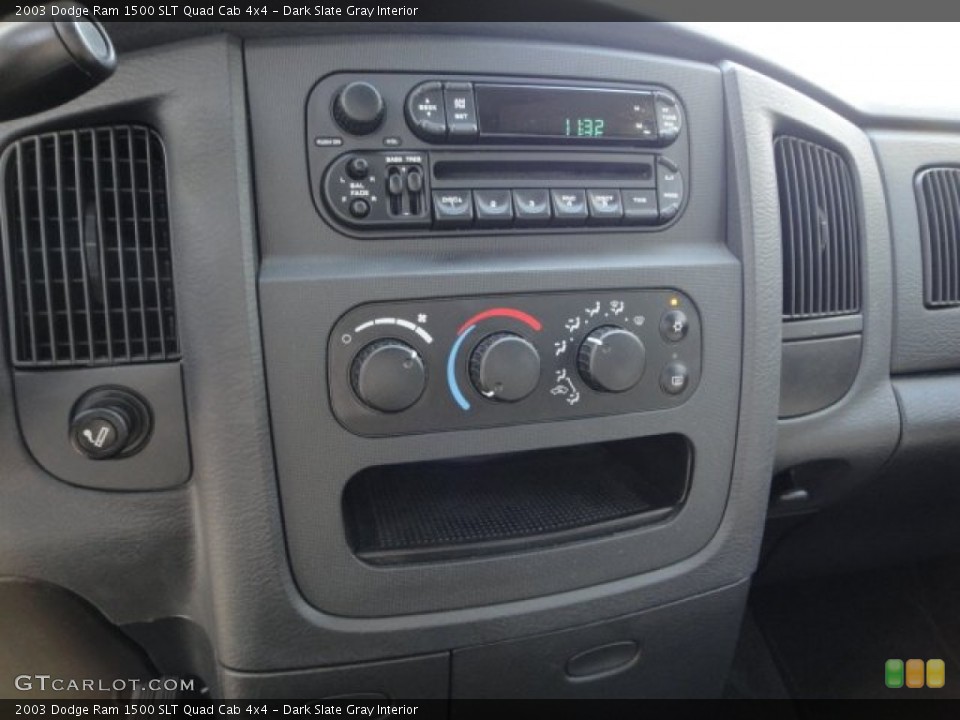 Dark Slate Gray Interior Controls for the 2003 Dodge Ram 1500 SLT Quad Cab 4x4 #62625722