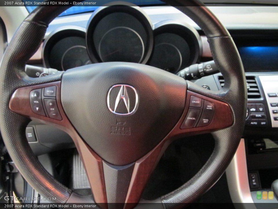 Ebony Interior Steering Wheel for the 2007 Acura RDX  #62626223