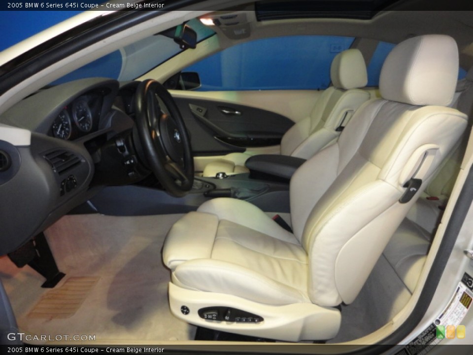 Cream Beige Interior Photo for the 2005 BMW 6 Series 645i Coupe #62626643