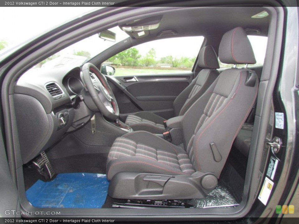 Interlagos Plaid Cloth Interior Front Seat for the 2012 Volkswagen GTI 2 Door #62626904