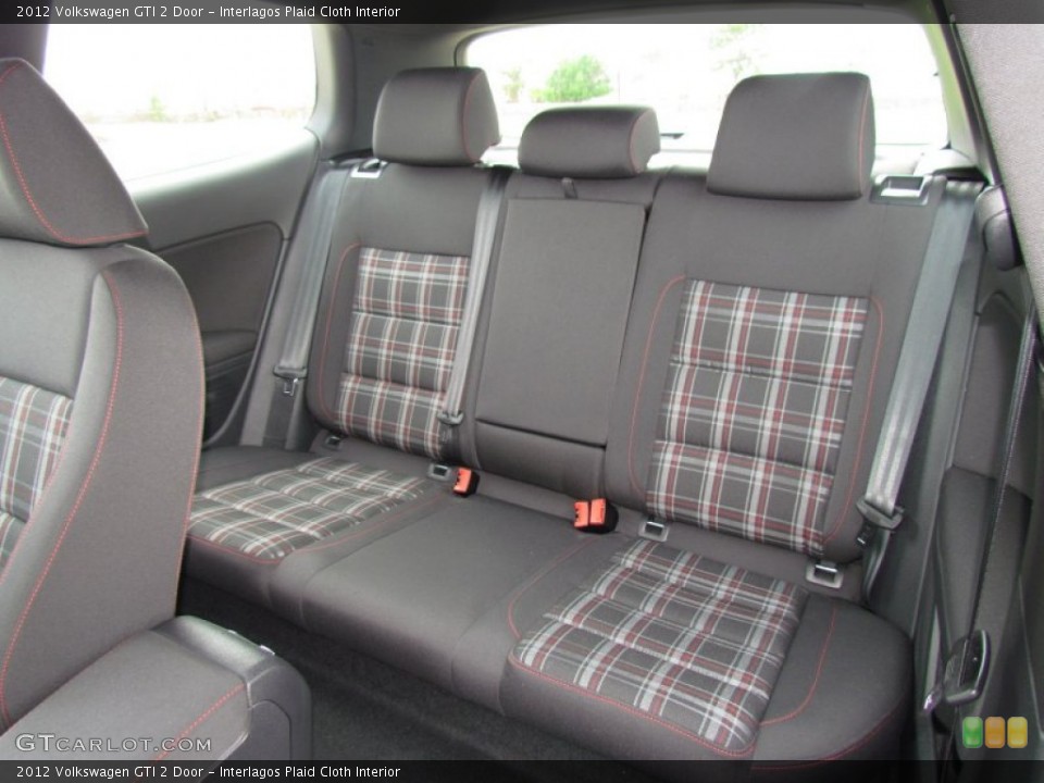 Interlagos Plaid Cloth Interior Rear Seat for the 2012 Volkswagen GTI 2 Door #62626913