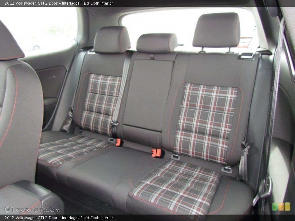 Interlagos Plaid Cloth Interior Rear Seat for the 2012 Volkswagen GTI 2 Door #62627015