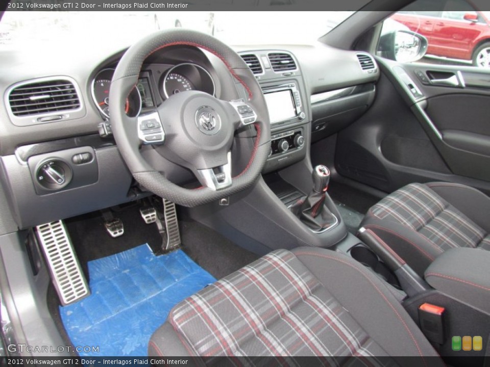 Interlagos Plaid Cloth Interior Prime Interior for the 2012 Volkswagen GTI 2 Door #62627024