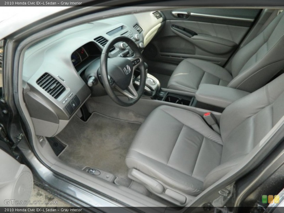 Gray Interior Photo for the 2010 Honda Civic EX-L Sedan #62627477