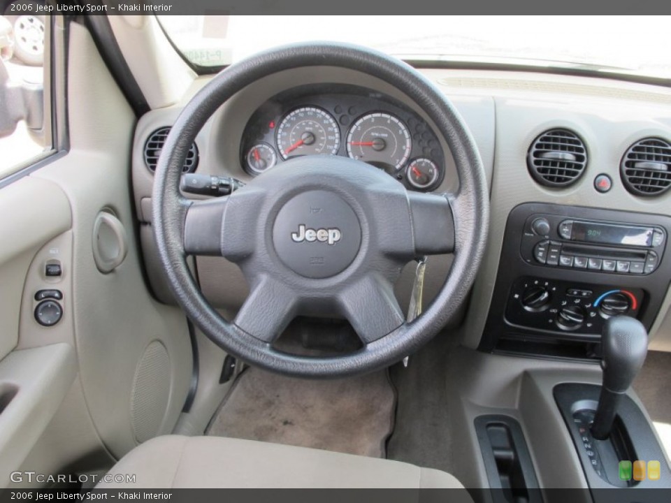 Khaki Interior Dashboard for the 2006 Jeep Liberty Sport #62629346
