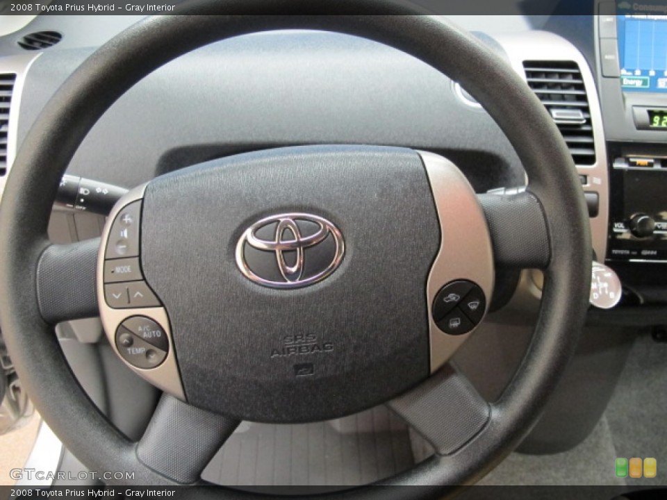 Gray Interior Steering Wheel for the 2008 Toyota Prius Hybrid #62629784