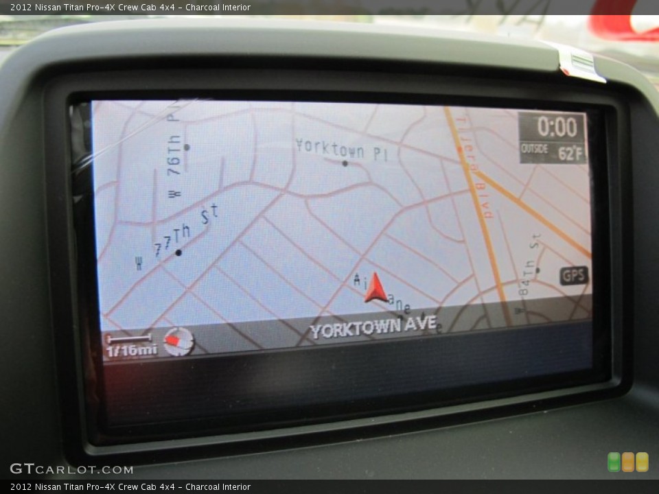 Charcoal Interior Navigation for the 2012 Nissan Titan Pro-4X Crew Cab 4x4 #62633379