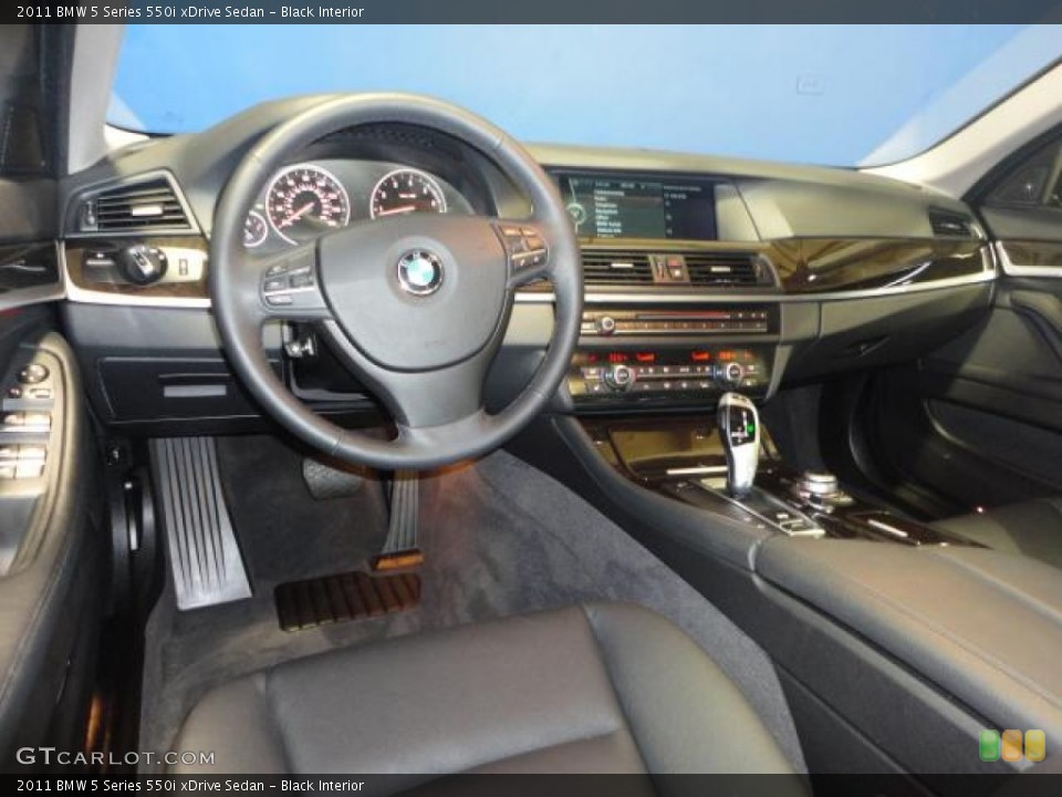 Black Interior Dashboard for the 2011 BMW 5 Series 550i xDrive Sedan #62634251