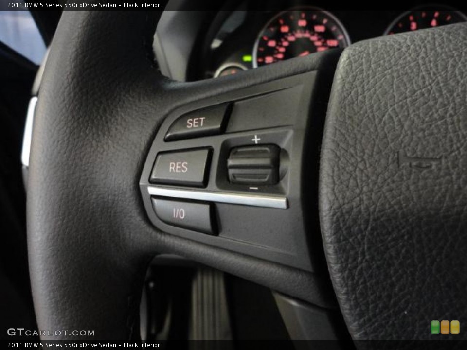 Black Interior Controls for the 2011 BMW 5 Series 550i xDrive Sedan #62634284