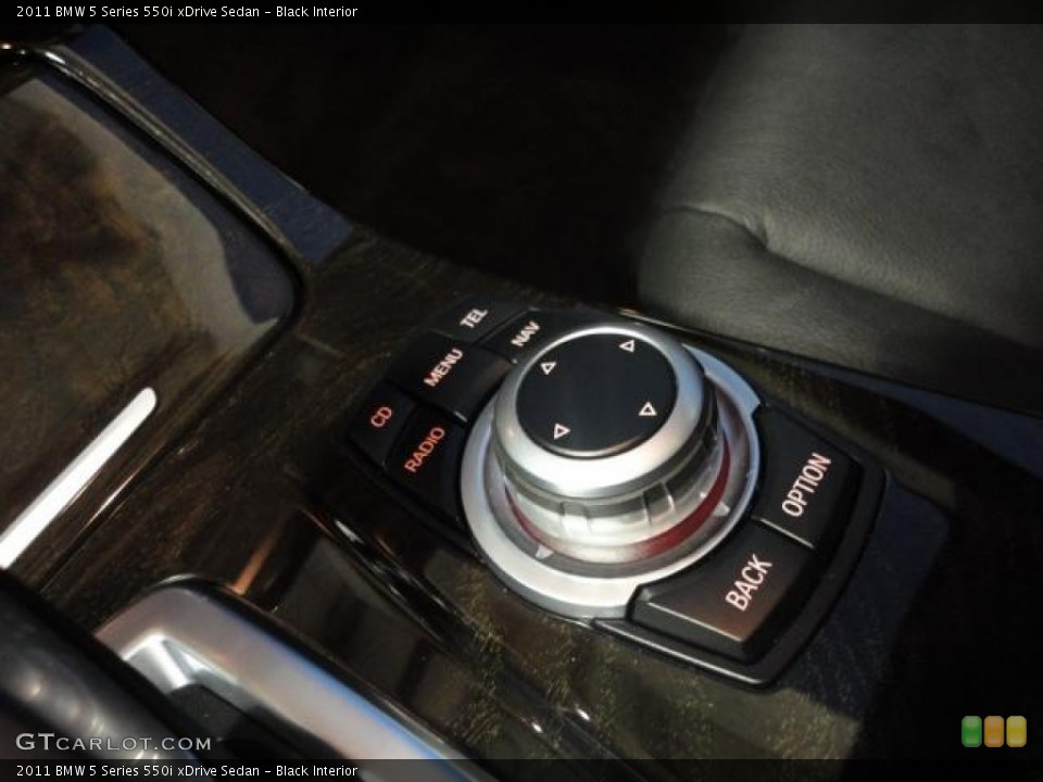 Black Interior Controls for the 2011 BMW 5 Series 550i xDrive Sedan #62634404