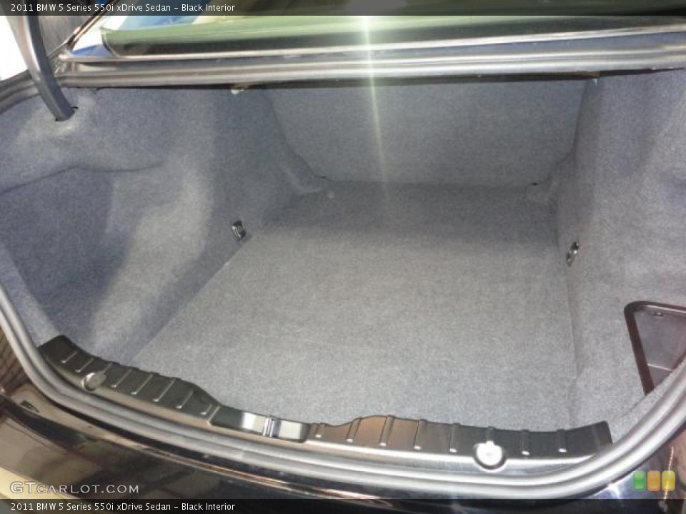 Black Interior Trunk for the 2011 BMW 5 Series 550i xDrive Sedan #62634443