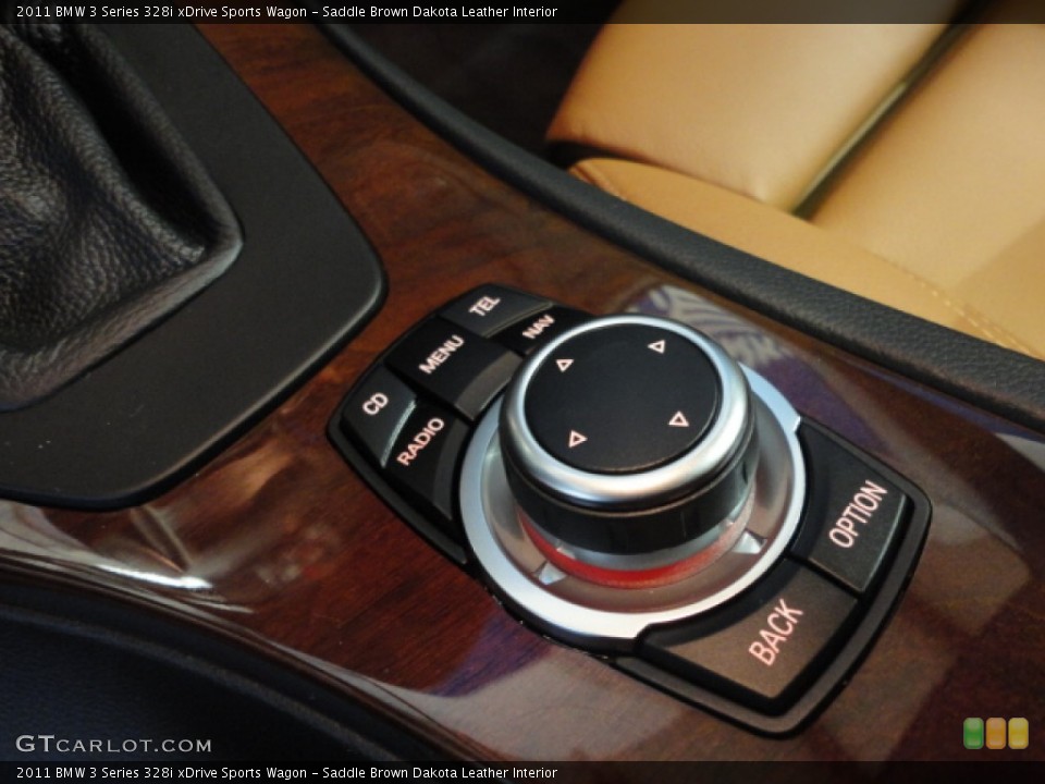 Saddle Brown Dakota Leather Interior Controls for the 2011 BMW 3 Series 328i xDrive Sports Wagon #62635379