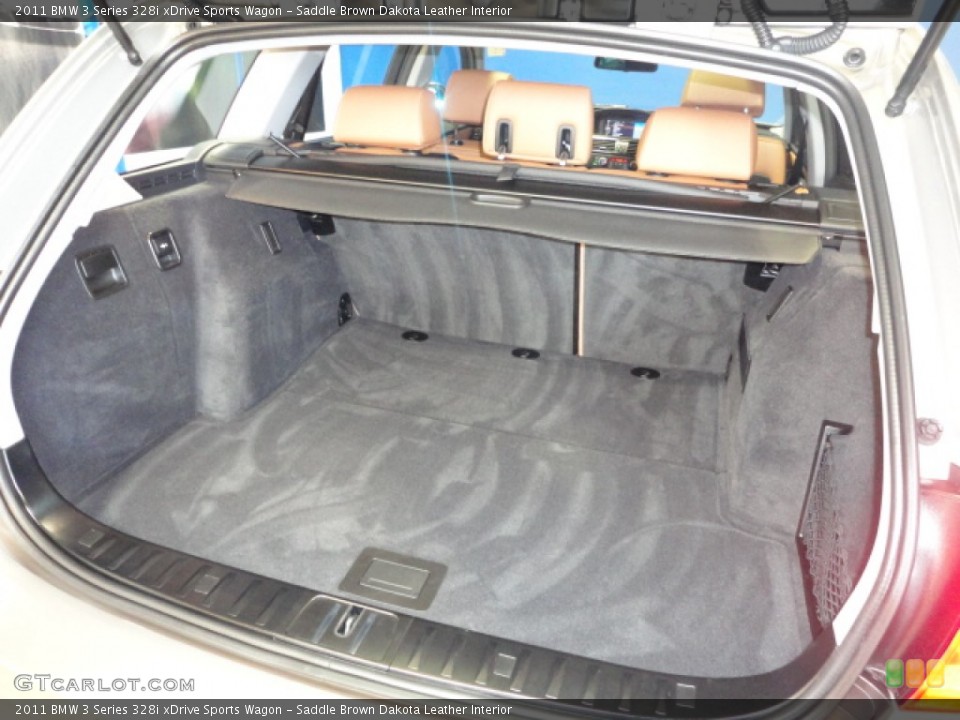 Saddle Brown Dakota Leather Interior Trunk for the 2011 BMW 3 Series 328i xDrive Sports Wagon #62635422