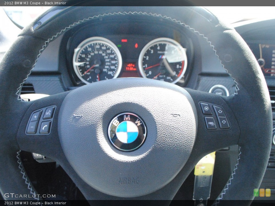 Black Interior Steering Wheel for the 2012 BMW M3 Coupe #62636732