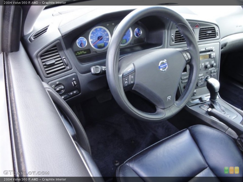 Graphite Interior Steering Wheel for the 2004 Volvo S60 R AWD #62636789