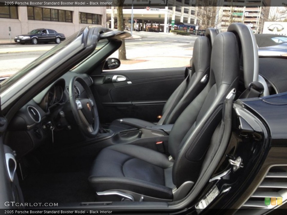Black Interior Front Seat for the 2005 Porsche Boxster  #62639756