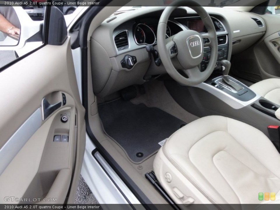 Linen Beige Interior Photo for the 2010 Audi A5 2.0T quattro Coupe #62642514