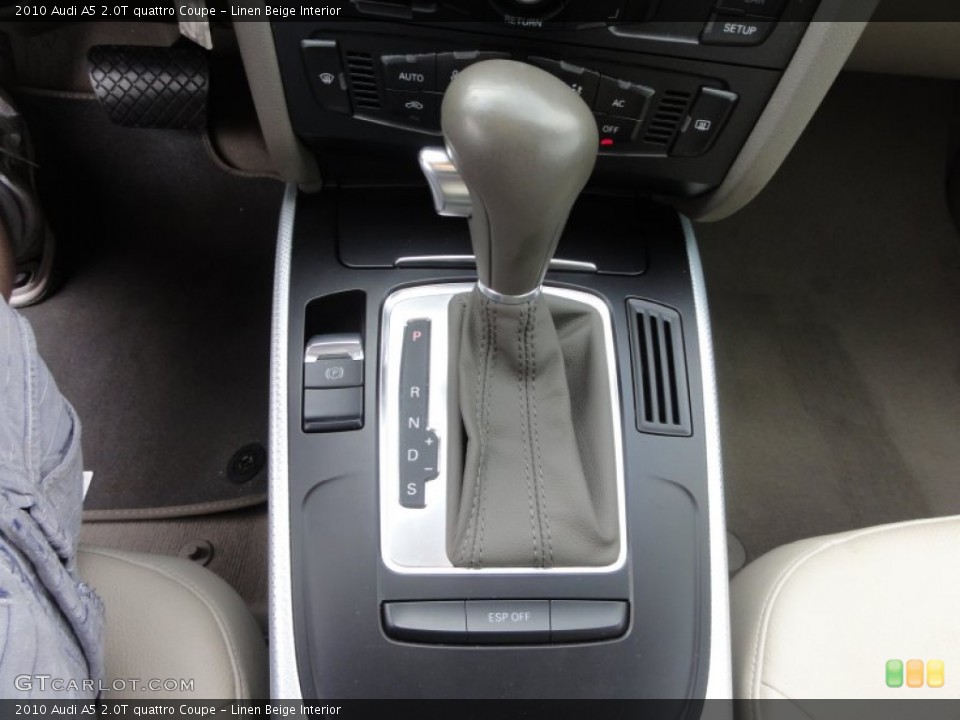 Linen Beige Interior Transmission for the 2010 Audi A5 2.0T quattro Coupe #62642705