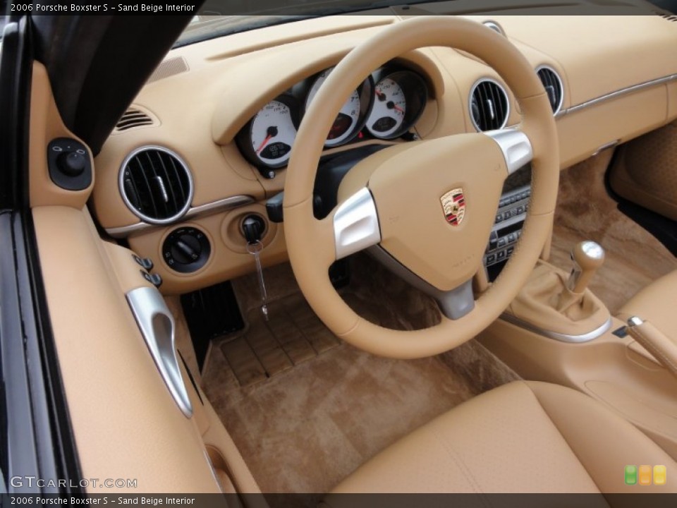 Sand Beige Interior Photo for the 2006 Porsche Boxster S #62643218