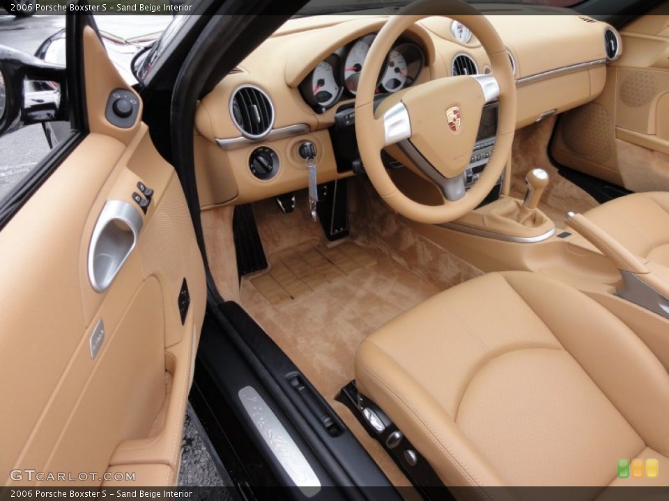Sand Beige Interior Photo for the 2006 Porsche Boxster S #62643224