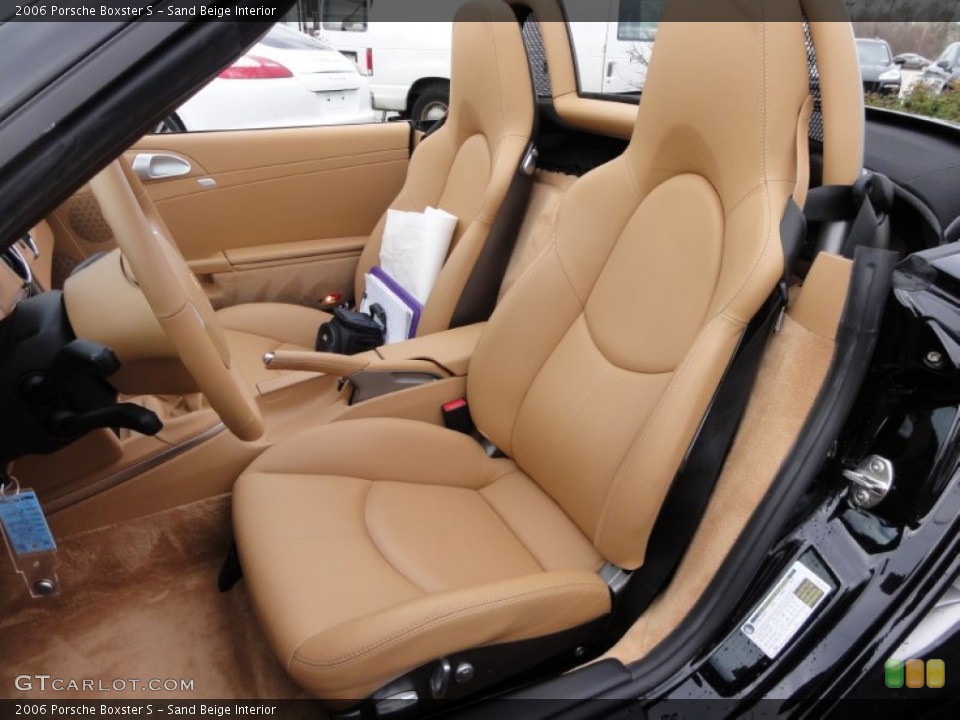 Sand Beige Interior Front Seat for the 2006 Porsche Boxster S #62643263