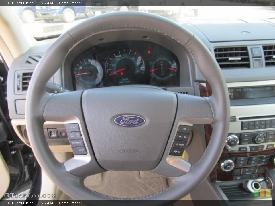 Camel Interior Steering Wheel for the 2011 Ford Fusion SEL V6 AWD #62645316