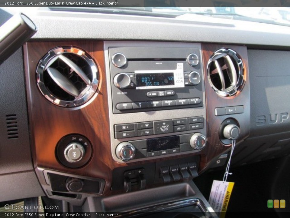 Black Interior Controls for the 2012 Ford F350 Super Duty Lariat Crew Cab 4x4 #62645835