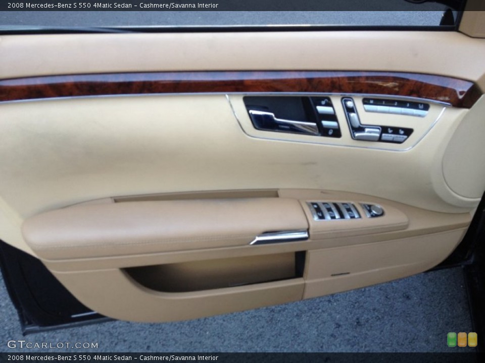 Cashmere/Savanna Interior Door Panel for the 2008 Mercedes-Benz S 550 4Matic Sedan #62646811