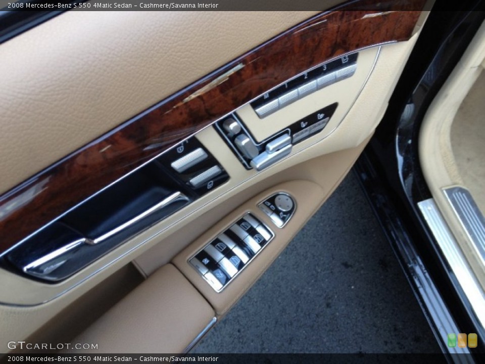 Cashmere/Savanna Interior Controls for the 2008 Mercedes-Benz S 550 4Matic Sedan #62646821