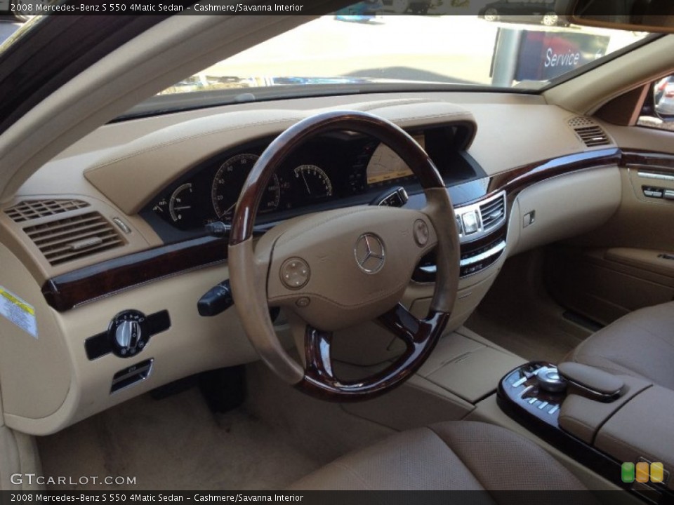 Cashmere/Savanna Interior Photo for the 2008 Mercedes-Benz S 550 4Matic Sedan #62646856