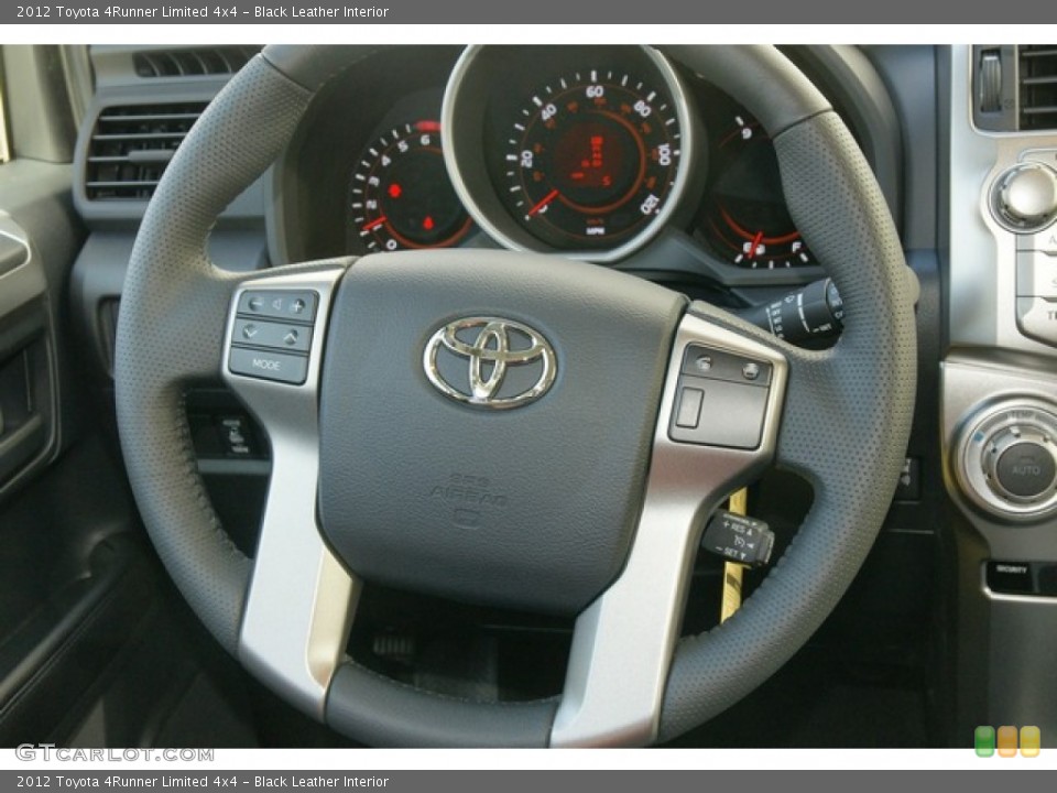 Black Leather Interior Steering Wheel for the 2012 Toyota 4Runner Limited 4x4 #62652082