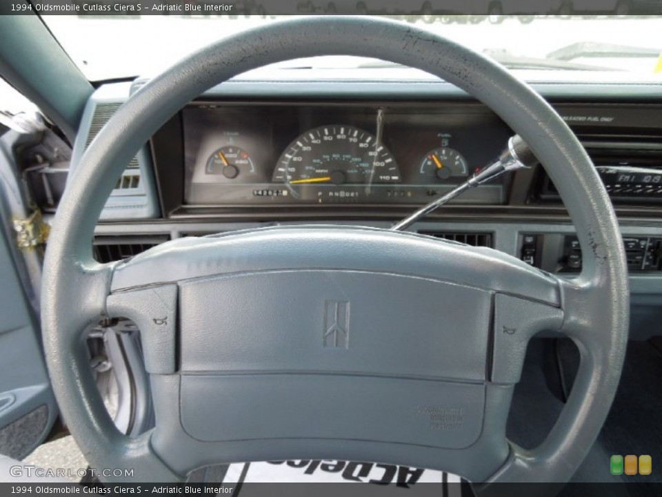 Adriatic Blue Interior Steering Wheel for the 1994 Oldsmobile Cutlass Ciera S #62652800