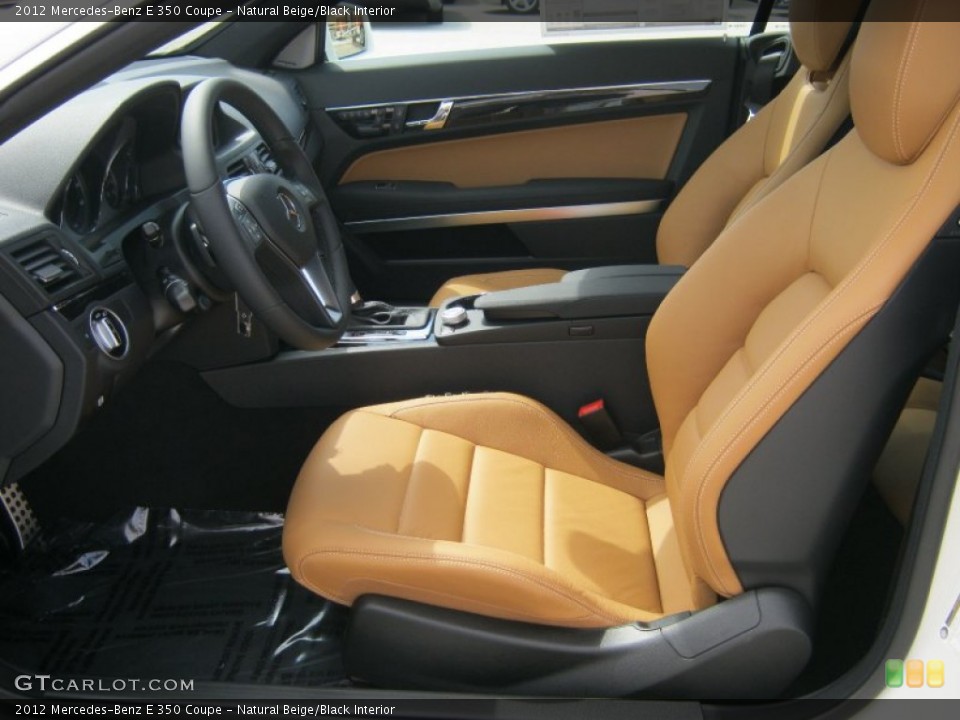 Natural Beige/Black Interior Photo for the 2012 Mercedes-Benz E 350 Coupe #62654378