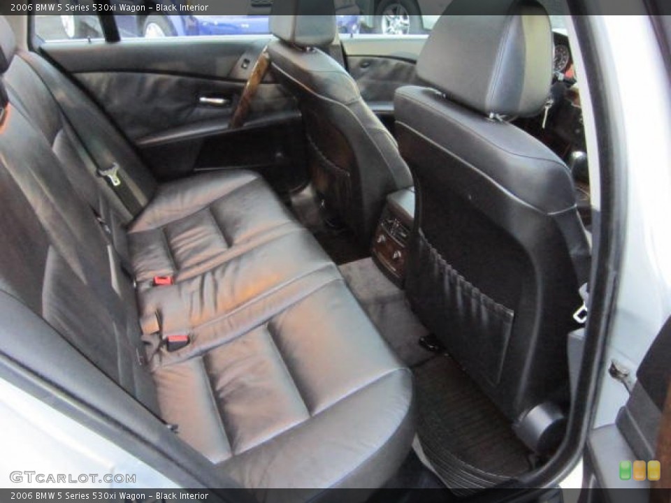 Black Interior Rear Seat for the 2006 BMW 5 Series 530xi Wagon #62655852