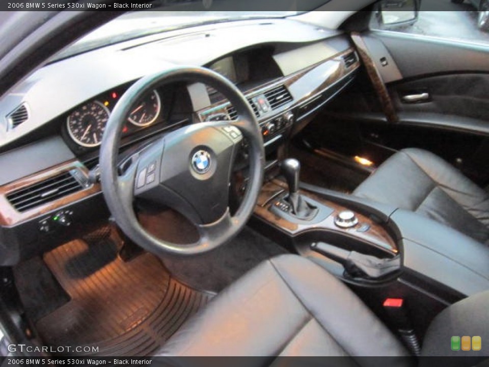 Black Interior Prime Interior for the 2006 BMW 5 Series 530xi Wagon #62655900