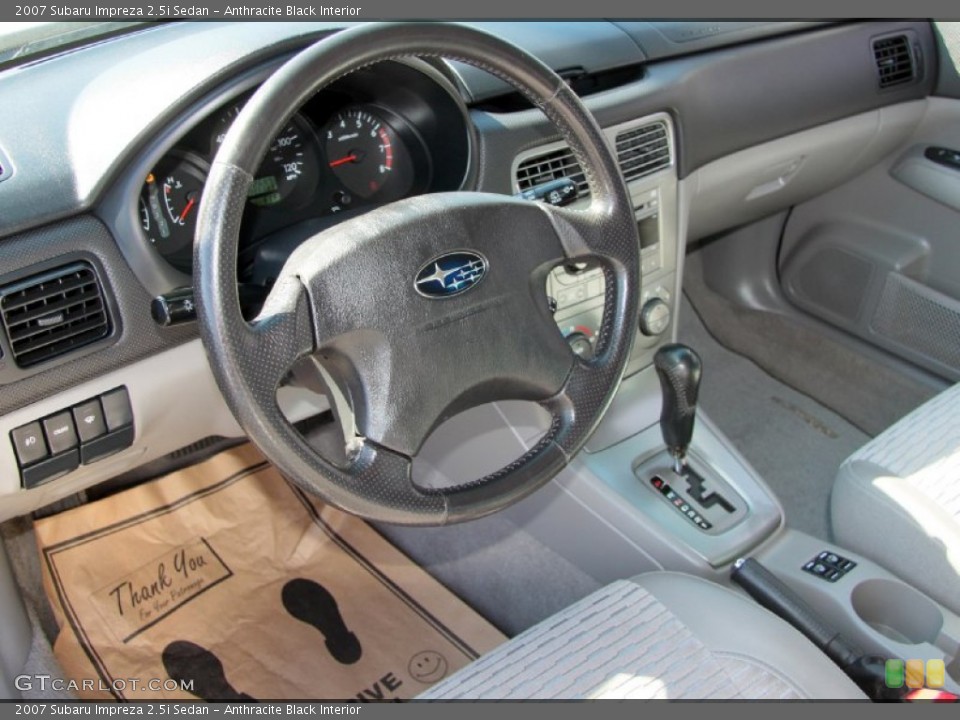 Anthracite Black Interior Photo for the 2007 Subaru Impreza 2.5i Sedan #62656512