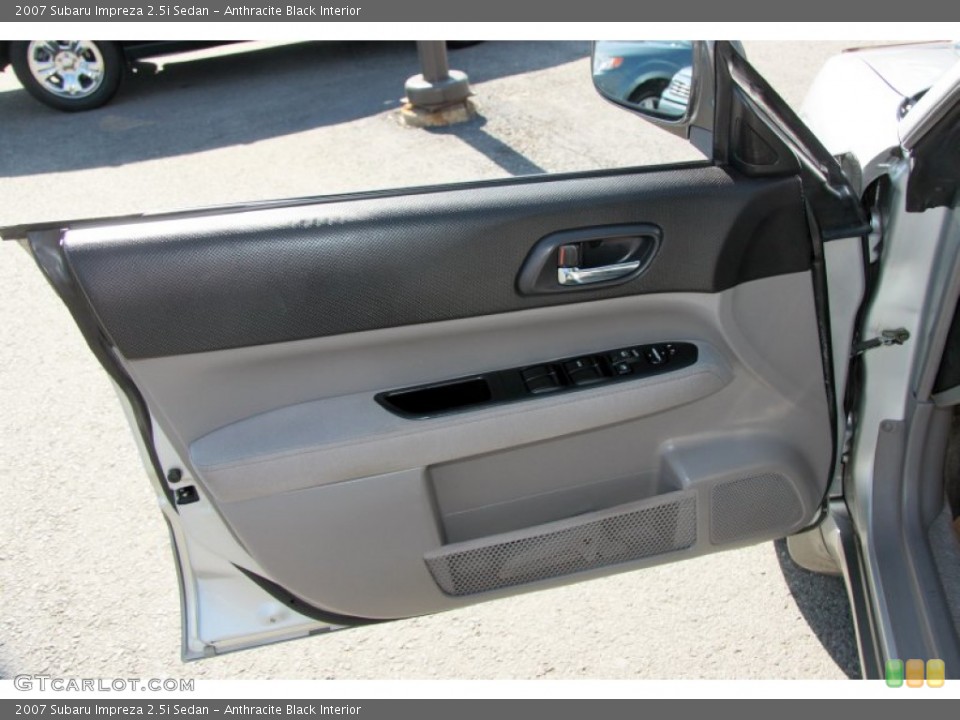 Anthracite Black Interior Door Panel for the 2007 Subaru Impreza 2.5i Sedan #62656605