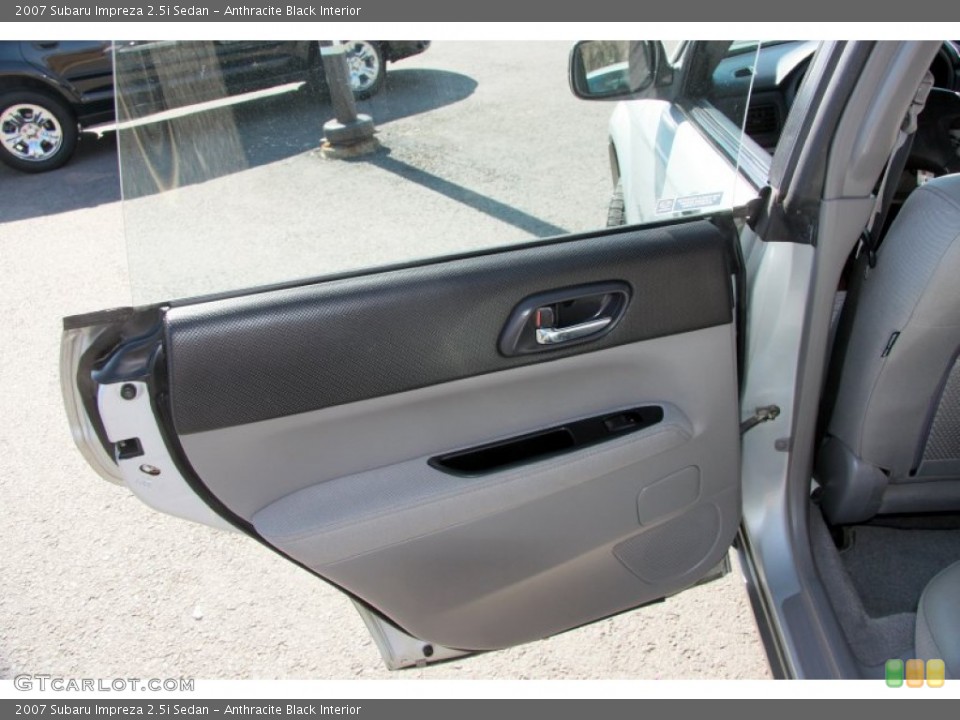 Anthracite Black Interior Door Panel for the 2007 Subaru Impreza 2.5i Sedan #62656611