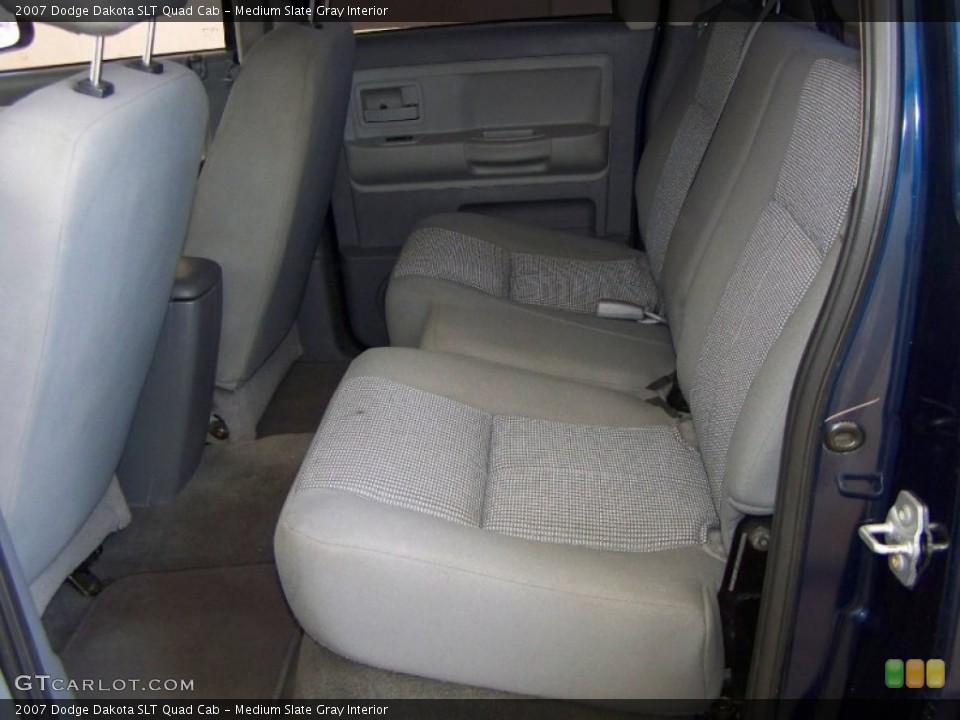 Medium Slate Gray Interior Rear Seat for the 2007 Dodge Dakota SLT Quad Cab #62657085