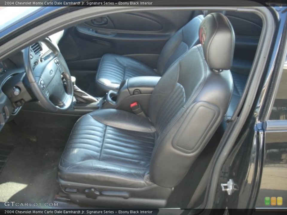 Ebony Black Interior Front Seat for the 2004 Chevrolet Monte Carlo Dale Earnhardt Jr. Signature Series #62658373